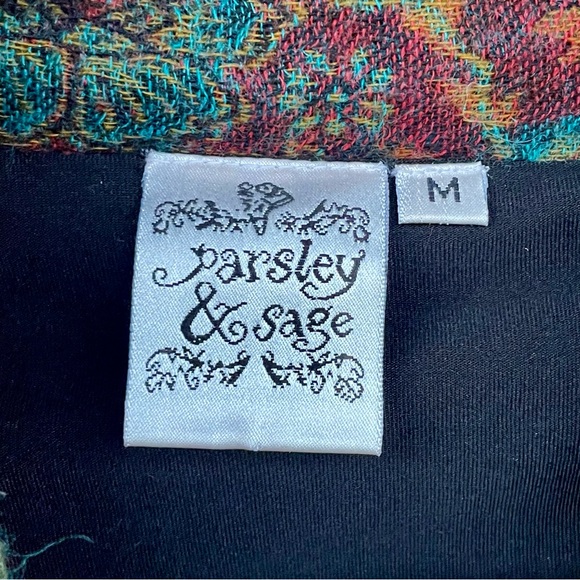 Parsley & Sage Multicolor Paisley Cardigan, M - Picture 8 of 12